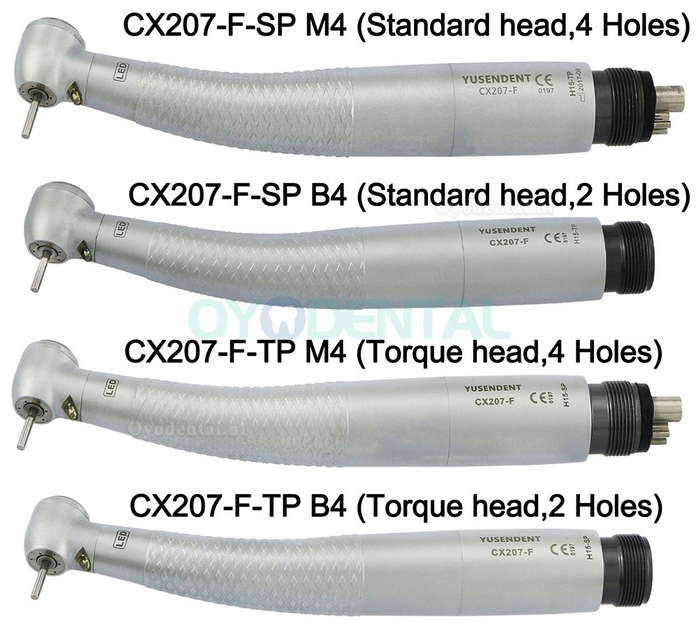 YUSENDENT COXO CX207-F LED zelfvoeding e-generator turbinehandstuk standaard koppelkop